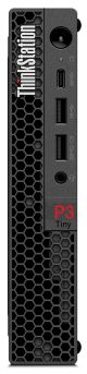 Lenovo ThinkStation P3 Intel® Core™ i7 i7-13700T 16 Go DDR5-SDRAM 512 Go SSD NVIDIA T400 Windows 11 Pro Mini PC Noir - 30H0002HFR
