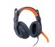 Logitech 981-001383 écouteur/casque Avec fil Arceau Education USB Type-C Bleu, Orange - 981-001383
