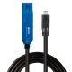 Lindy 43381 câble USB USB 3.2 Gen 1 (3.1 Gen 1) 8 m USB C USB A Noir, Bleu - 43381