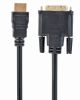 Gembird 1.8m, HDMI/DVI, M/M 1,8 m DVI-D Noir - CC-HDMI-DVI-6