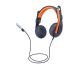 Logitech 981-001367 écouteur/casque Avec fil Arceau Education USB Type-C Bleu, Orange - 981-001367