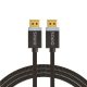 Savio DisplayPort cable 2 m Black CL-166 Noir - CL-166