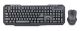 Gembird KBS-WM-02 clavier Souris incluse Bureau RF sans fil QWERTY Anglais américain Noir - KBS-WM-02