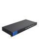 Linksys LGS124P Non-géré L2 Gigabit Ethernet (10/100/1000) Connexion Ethernet, supportant l'alimentation via ce port (PoE) 1U Noir - LGS124P-EU